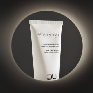 Sensory Night DU Cosmetics en tubo de 100 ml, crema nutritiva nocturna con avena y ceramidas para piel sensible.
