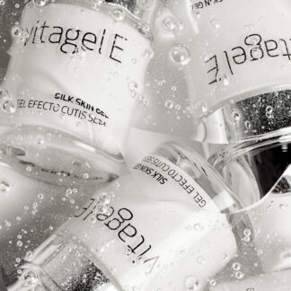 Vitagel E DU Cosmetics en envase airless de 15 ml, gel antiage con vitamina E, F y ceramidas para piel madura o sensible.